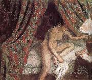 Edgar Degas Go to bed France oil painting artist